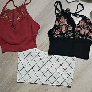 Three Crop Tops All For One Price